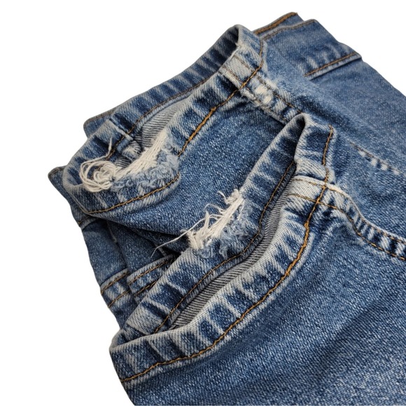 Vintage 550 Levi's Jeans Relaxed Fit Tapered Leg HTF Denim - Picture 5 of 8